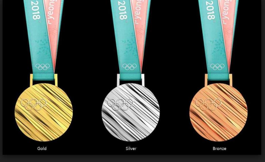 Ventas directas de la fábrica 2018 medallas de oro olímpico con la mejor calidad