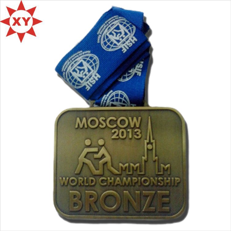 Medalla del deporte de los regalos del bronce de la insignia del asunto