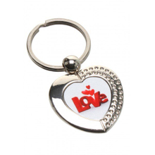 Keyring personalizado el más nuevo diseño del corazón de la aleación del cinc 2015