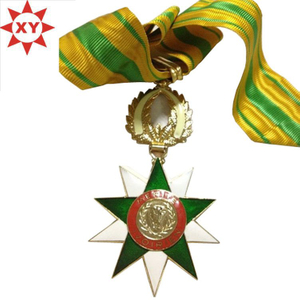 Medallas de epoxy excelentes con la cinta amarilla y verde